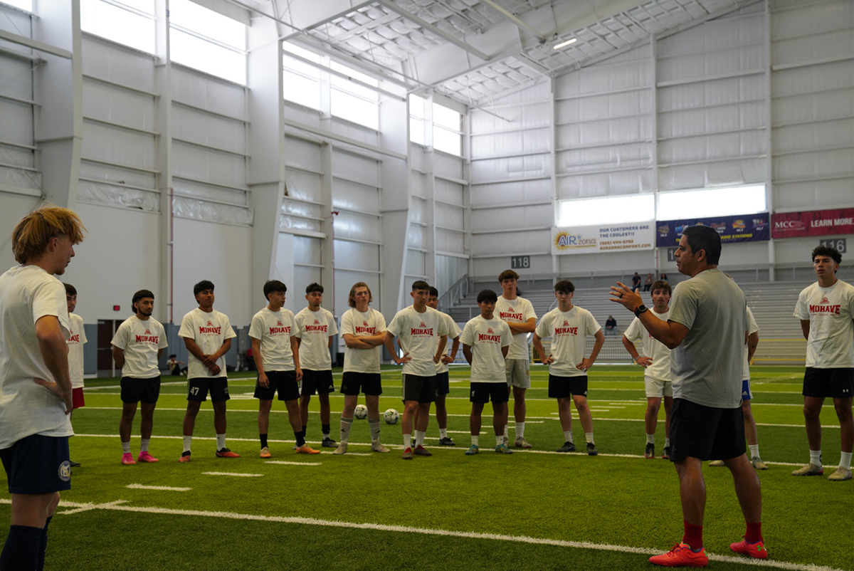 Men's Head Coach Camilo Valencia was pleased with the camp's turnout, with a large number of participants from surrounding states and municipalities making the trip to Anderson Fieldhouse in Bullhead City.